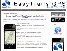 Tablet Screenshot of easytrailsgps.com